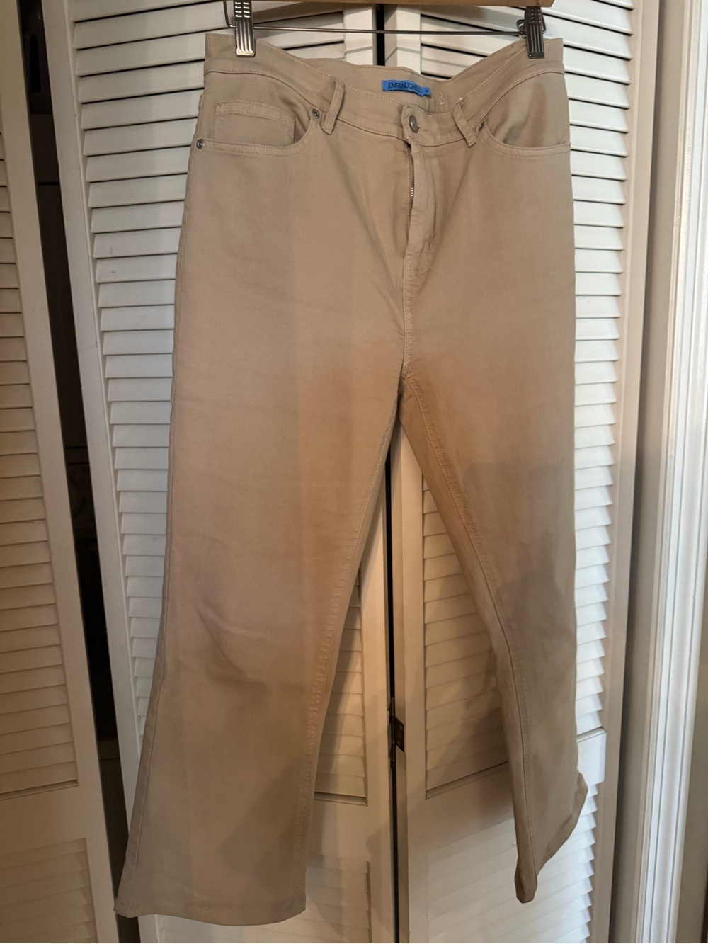 J. McLaughlin Tan Wide-Leg Jeans